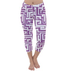 Pattern Capri Winter Leggings 