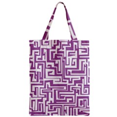 Pattern Zipper Classic Tote Bag by Valentinaart