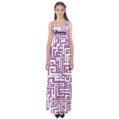 Pattern Empire Waist Maxi Dress