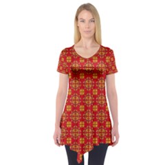 Pattern Short Sleeve Tunic 