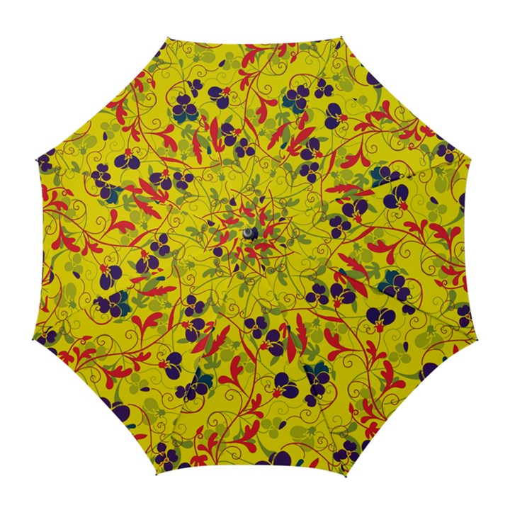 Floral pattern Golf Umbrellas