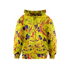 Floral Pattern Kids  Zipper Hoodie by Valentinaart