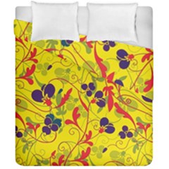 Floral Pattern Duvet Cover Double Side (california King Size)