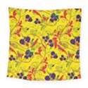 Floral pattern Square Tapestry (Large) View1