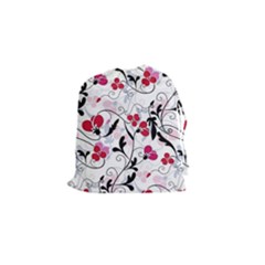 Floral Pattern Drawstring Pouches (small) 