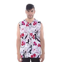 Floral Pattern Men s Basketball Tank Top by Valentinaart