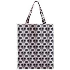 Pattern Zipper Classic Tote Bag