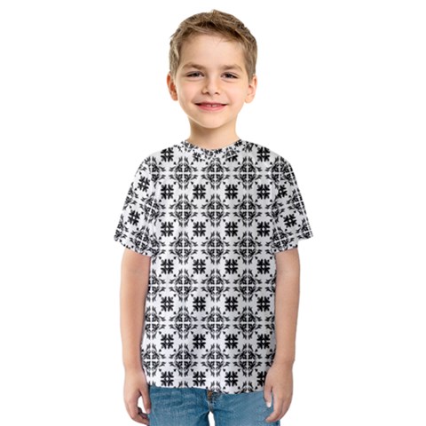 Pattern Kids  Sport Mesh Tee by Valentinaart