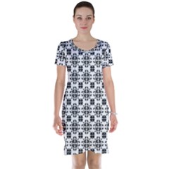 Pattern Short Sleeve Nightdress