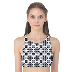 Pattern Tank Bikini Top