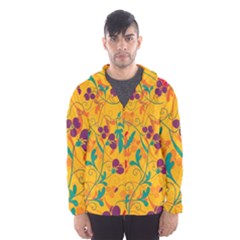 Floral Pattern Hooded Wind Breaker (men)