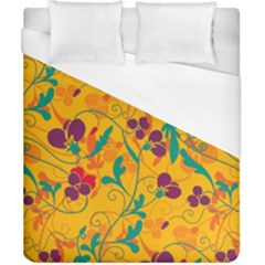 Floral Pattern Duvet Cover (california King Size) by Valentinaart