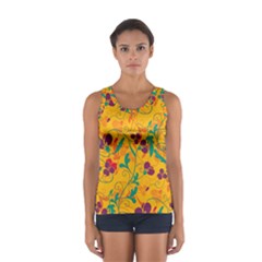 Floral Pattern Women s Sport Tank Top 