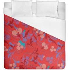 Floral Pattern Duvet Cover (king Size) by Valentinaart