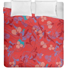 Floral Pattern Duvet Cover Double Side (king Size)