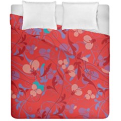 Floral Pattern Duvet Cover Double Side (california King Size)