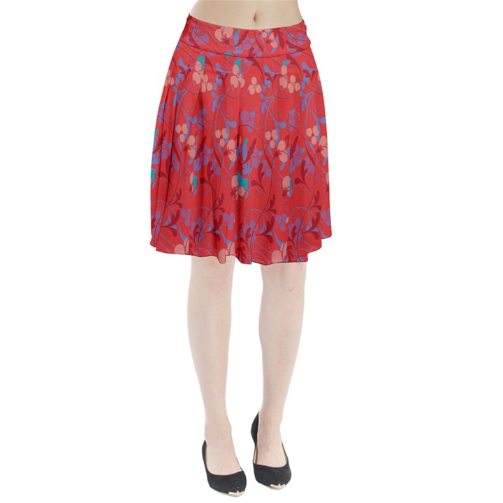 Floral pattern Pleated Skirt