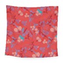 Floral pattern Square Tapestry (Large) View1