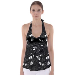 Floral Pattern Babydoll Tankini Top