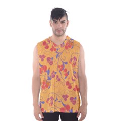 Floral Pattern Men s Basketball Tank Top