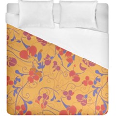 Floral Pattern Duvet Cover (king Size) by Valentinaart