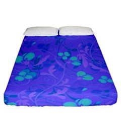 Floral Pattern Fitted Sheet (california King Size)