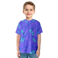 Floral Pattern Kids  Sport Mesh Tee