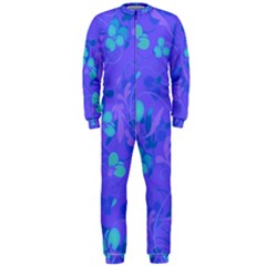 Floral Pattern Onepiece Jumpsuit (men)  by Valentinaart