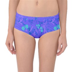 Floral Pattern Mid-waist Bikini Bottoms