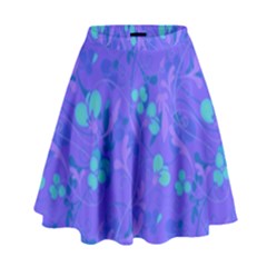 Floral Pattern High Waist Skirt