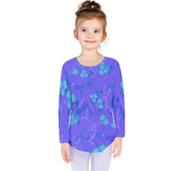 Floral Pattern Kids  Long Sleeve Tee