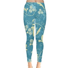 Floral Pattern Leggings  by Valentinaart