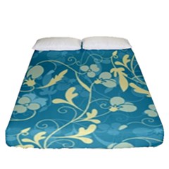 Floral Pattern Fitted Sheet (queen Size)