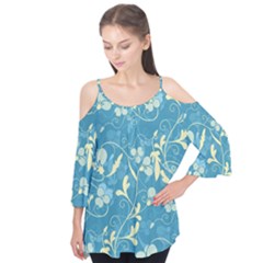 Floral Pattern Flutter Tees