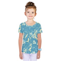 Floral Pattern Kids  One Piece Tee