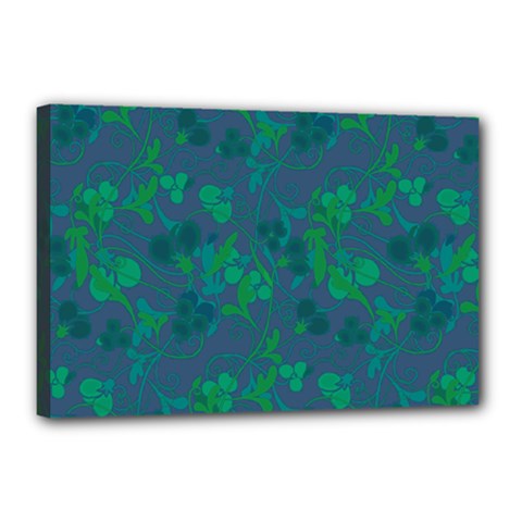 Floral Pattern Canvas 18  X 12  by Valentinaart