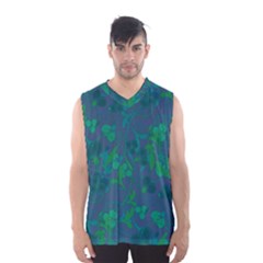 Floral Pattern Men s Basketball Tank Top by Valentinaart