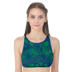 Floral Pattern Tank Bikini Top