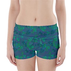 Floral Pattern Boyleg Bikini Wrap Bottoms