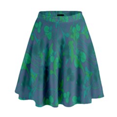 Floral Pattern High Waist Skirt