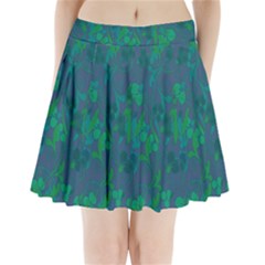 Floral Pattern Pleated Mini Skirt