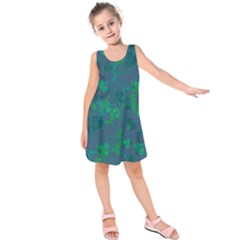 Floral Pattern Kids  Sleeveless Dress