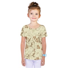 Floral Pattern Kids  One Piece Tee