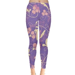 Floral Pattern Leggings  by Valentinaart