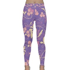 Floral Pattern Classic Yoga Leggings by Valentinaart