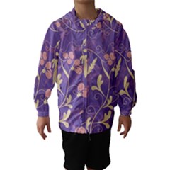 Floral Pattern Hooded Wind Breaker (kids) by Valentinaart