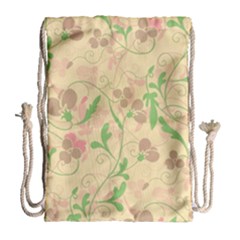 Floral Pattern Drawstring Bag (large)