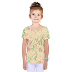 Floral Pattern Kids  One Piece Tee