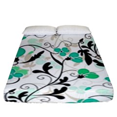 Floral Pattern Fitted Sheet (king Size)