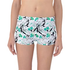 Floral Pattern Boyleg Bikini Bottoms